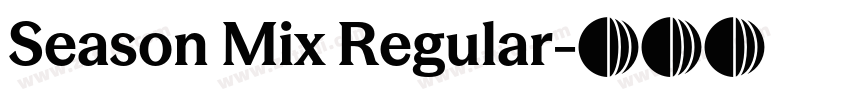 Season Mix Regular字体转换